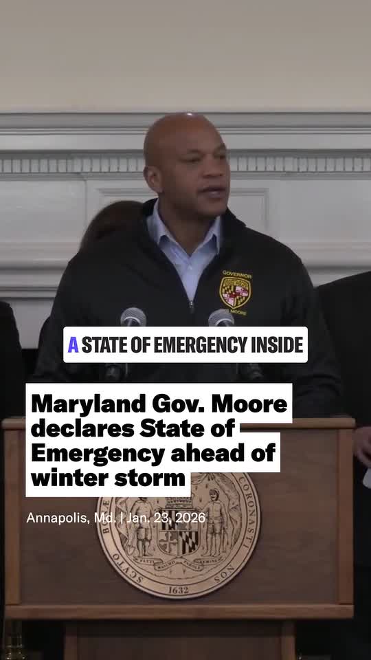 Gov. Wes Moore declared a state of emergency and warned Marylanders to take this weekend’s winter storm seriously.