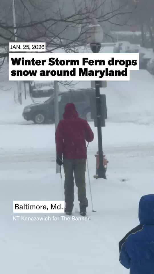 Snowy scenes around Maryland taken by Banner staff and freelancers.