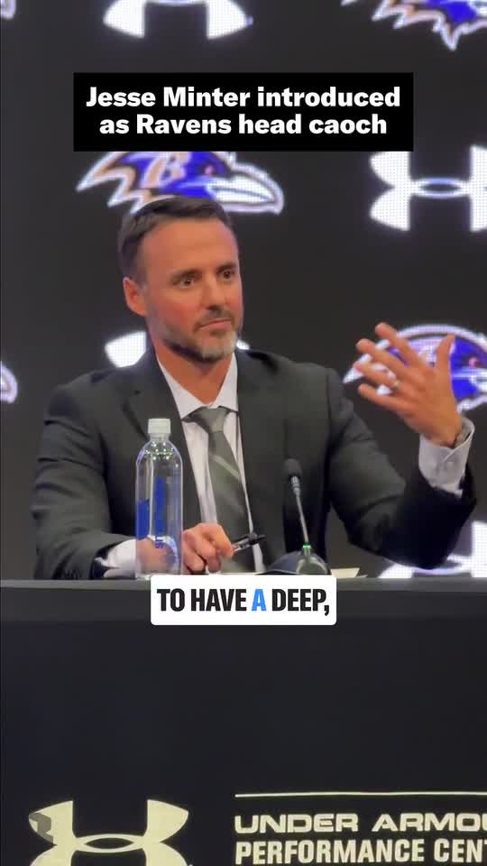 Ravens introduce Jesse Minter as head coach