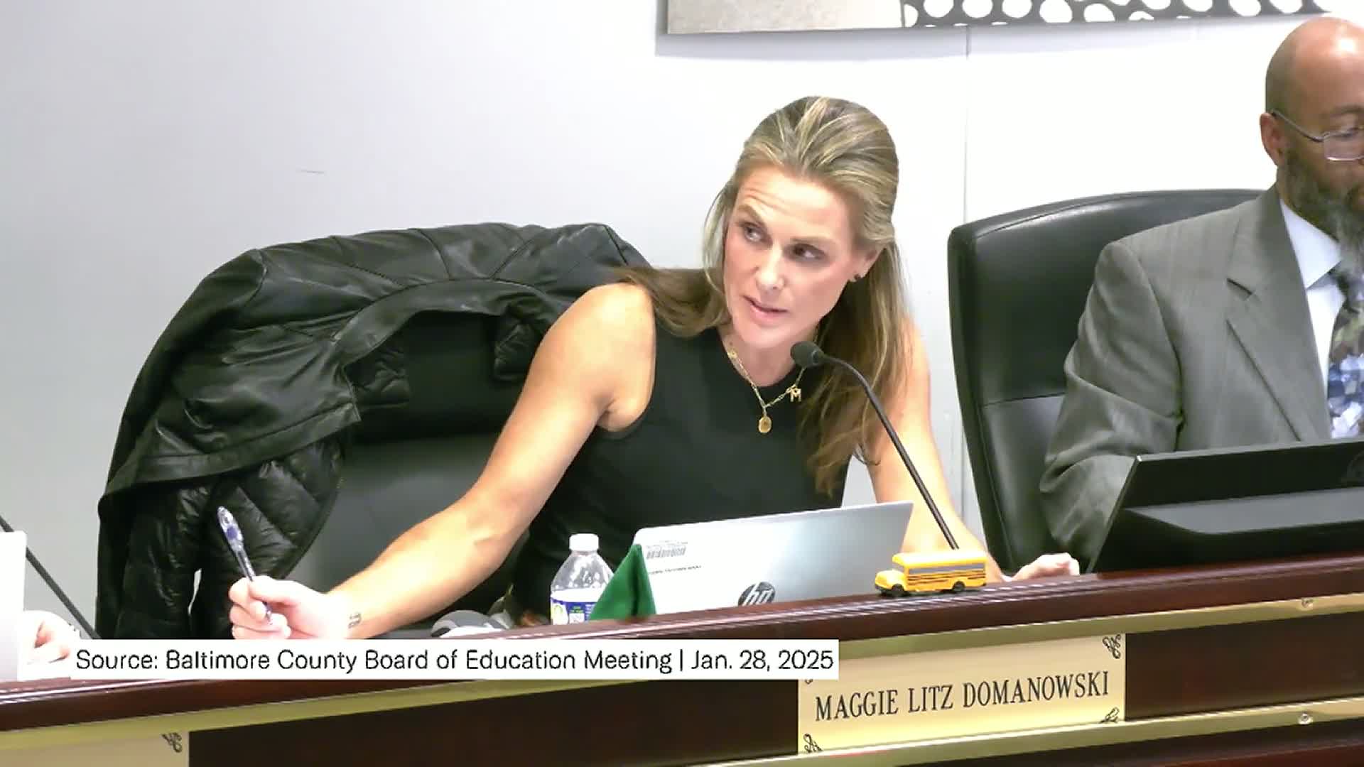 Watch: Baltimore County school board member's actions that led to censure