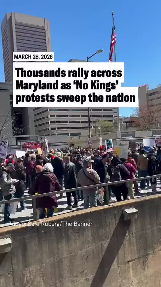 Thousands rally across Maryland for a third round of ‘No Kings’ protests
