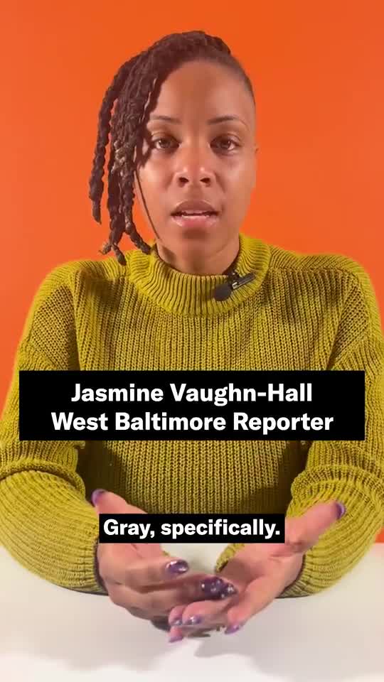 Jasmine Vaughn-Hall talks with Freddie Gray’s twin sister, Fredricka Gray