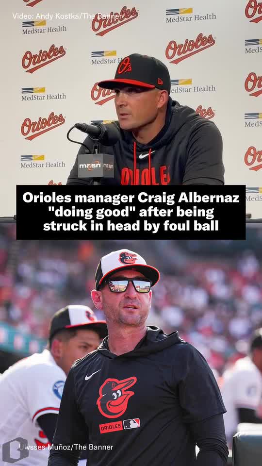 Craig Albernaz "doing good" after being struck in head by foul ball