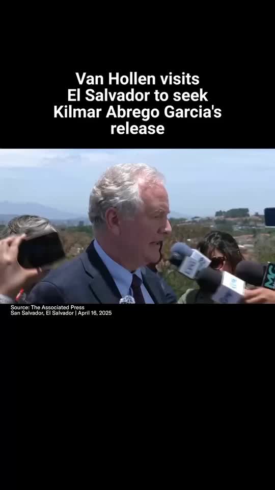 Van Hollen visits El Salvador to seek Kilmar Abrego Garcia’s release