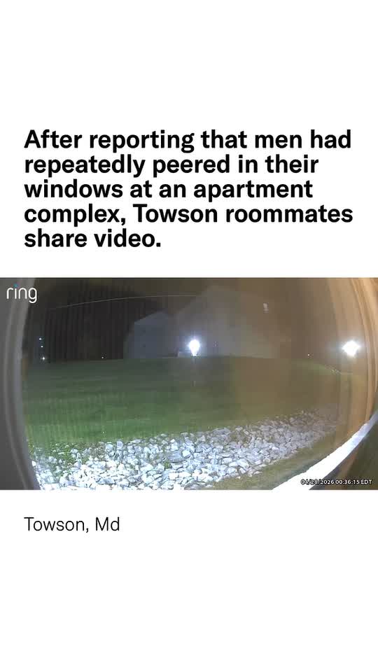 Man recorded peering in apartment window in Towson