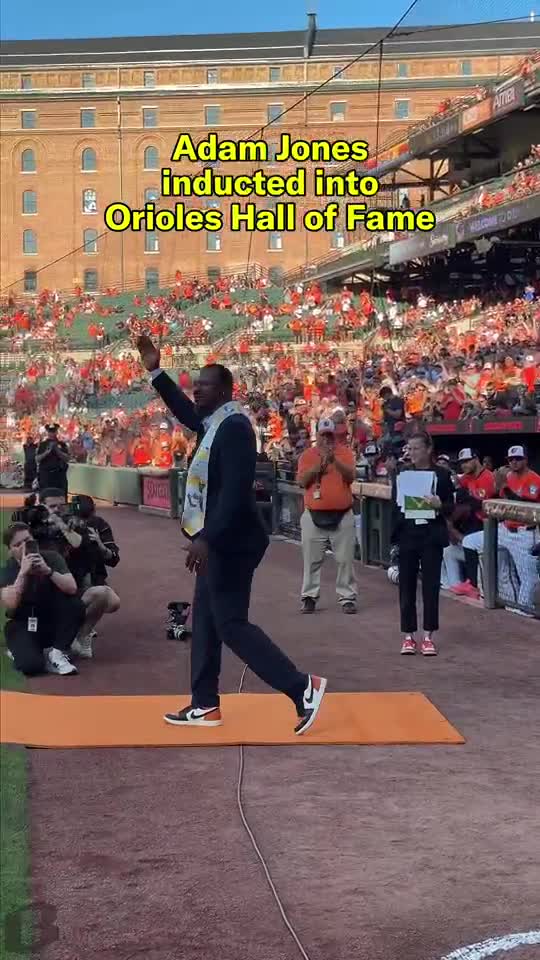Adam Jones, Joe Orsulak and Tom Davis were all inducted into the Orioles Hall of Fame on Saturday.