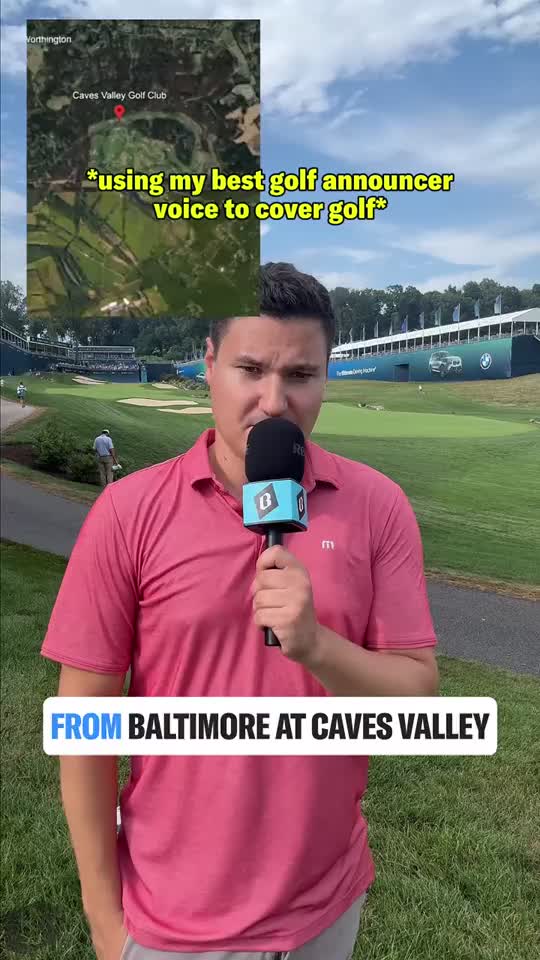 The BMW Championship is being played at Caves Valley in Owings Mills, just up the road from Baltimore.
