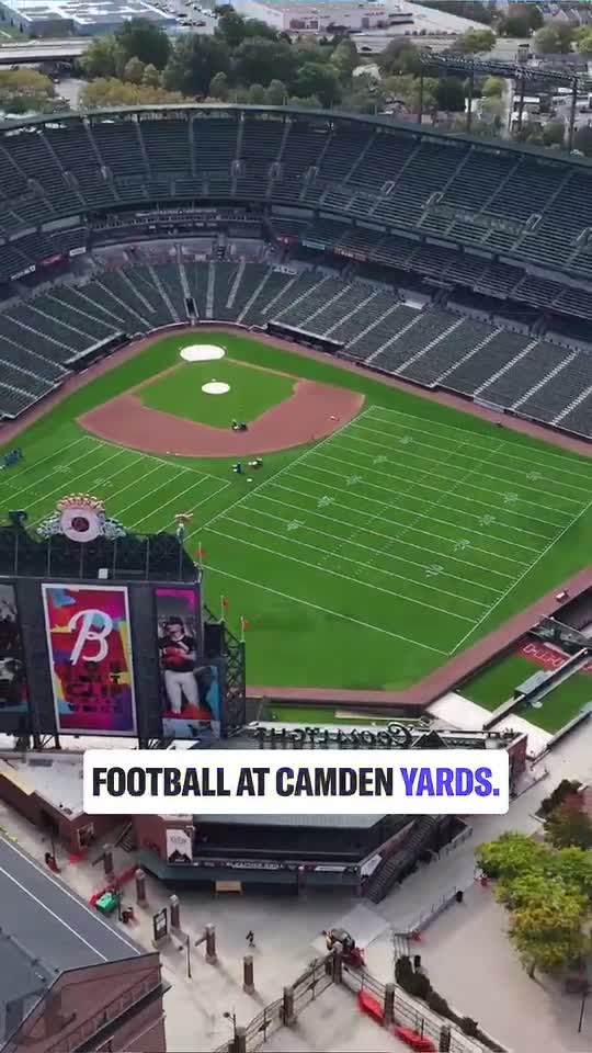 The Rams' practices at Camden Yards mark the first time that Camden Yards has hosted a non-baseball game or practice in the ballpark's history.