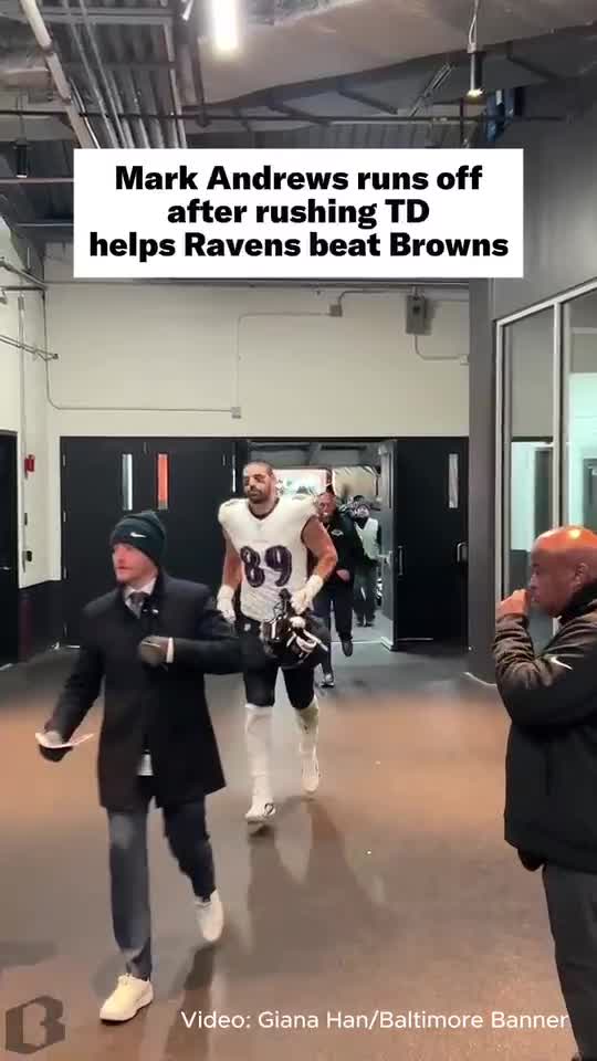 Mark Andrews' first career rushing touchdown helped the Ravens beat the Browns 23-16.