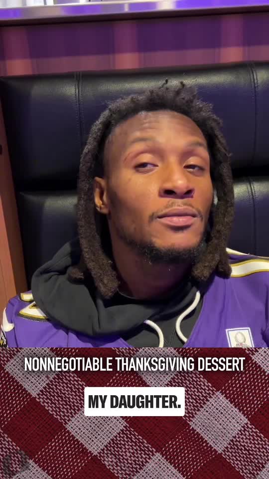 DeAndre Hopkins, Tyler Linderbaum and other Ravens players gave us their nonnegotiable Thanksgiving dessert.